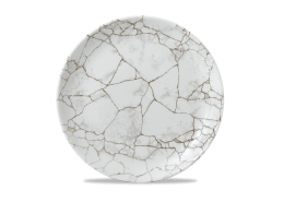 Kintsugi Agate Grey Coupe Plate
